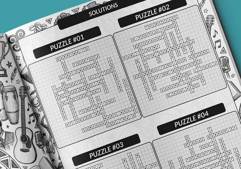 Black Culture fill-in puzzle solutions page with completed grid by Imani Oliver